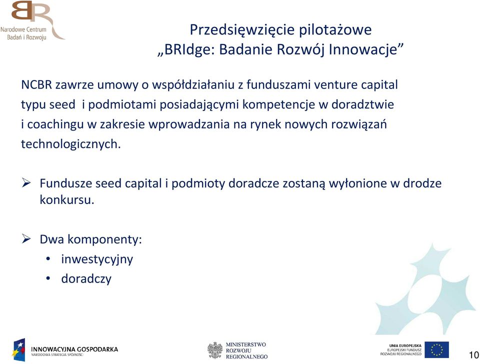 coachingu w zakresie wprowadzania na rynek nowych rozwiązań technologicznych.
