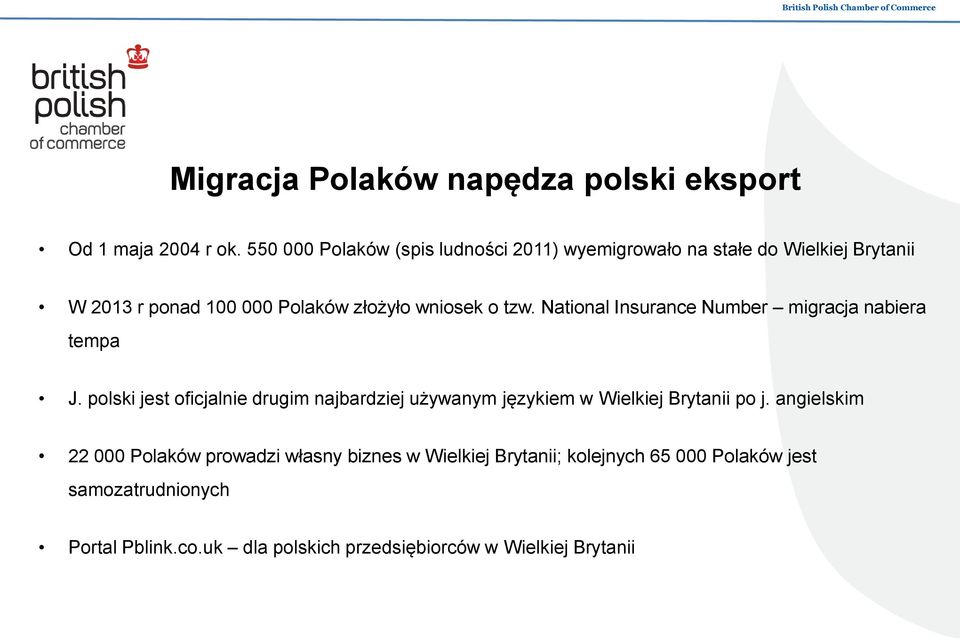 tzw. National Insurance Number migracja nabiera tempa J.