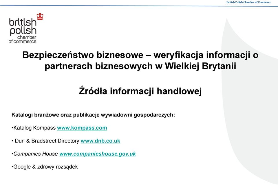 wywiadowni gospodarczych: Katalog Kompass www.kompass.