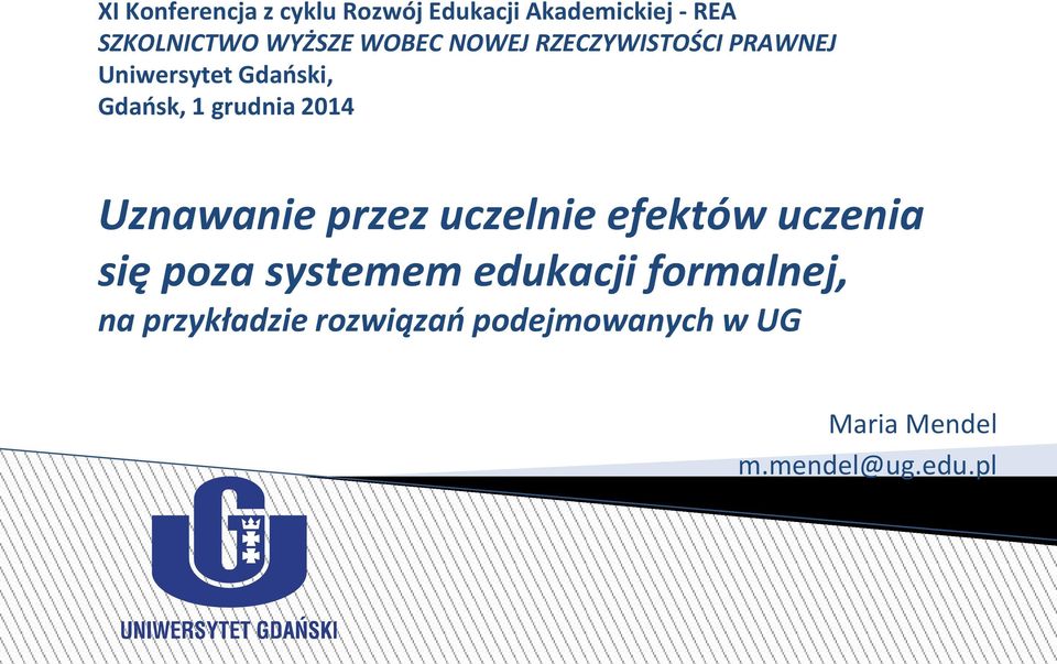 2014 Uznawanie przez uczelnie efektów uczenia się poza systemem edukacji