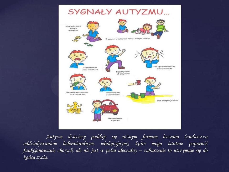 które mogą istotnie poprawić funkcjonowanie chorych, ale