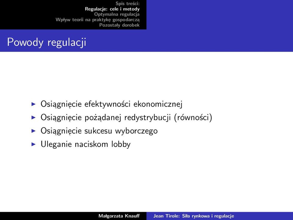 ecie pożadanej redystrybucji (równości)