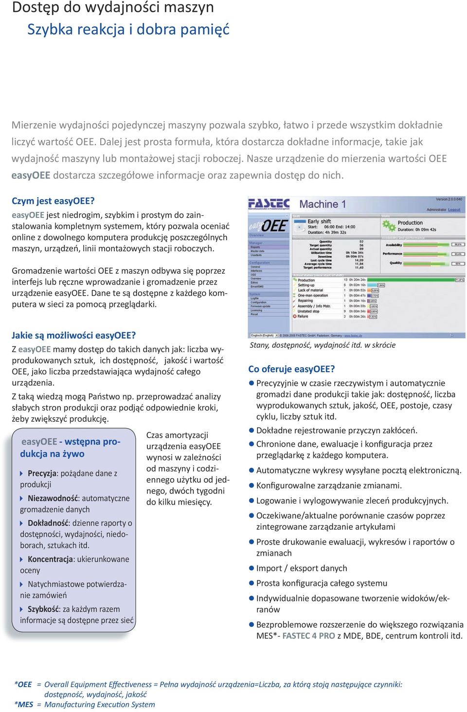 Nasze urządzenie do mierzenia wartości OEE easyoee dostarcza szczegółowe informacje oraz zapewnia dostęp do nich. Czym jest easyoee?