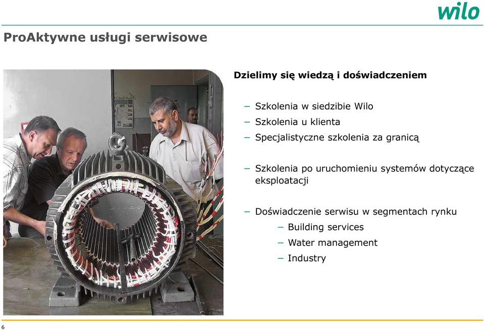 za granicą Szkolenia po uruchomieniu systemów dotyczące eksploatacji