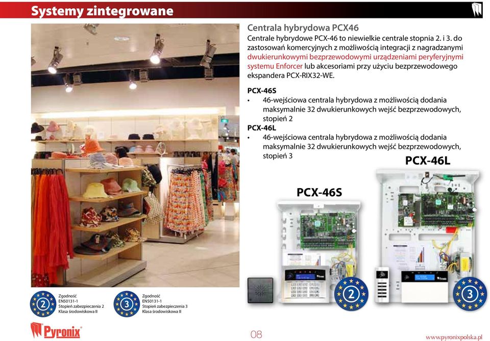 bezprzewodowego ekspandera PCX-RIX32-WE.