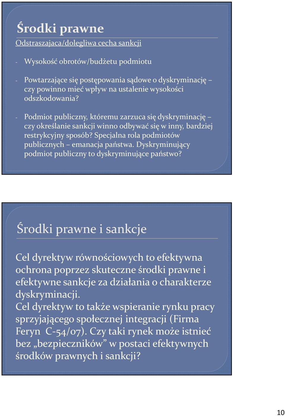 Specjalna rola podmiotów publicznych emanacja państwa. Dyskryminujący podmiot publiczny to dyskryminujące państwo?