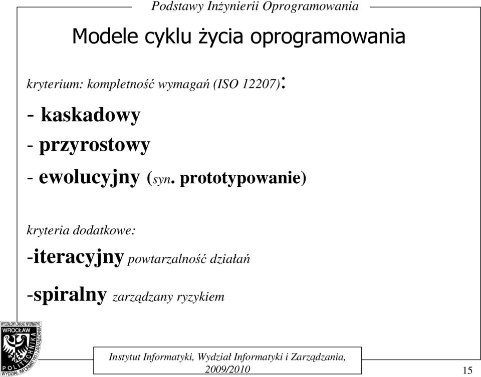 ewolucyjny (syn.