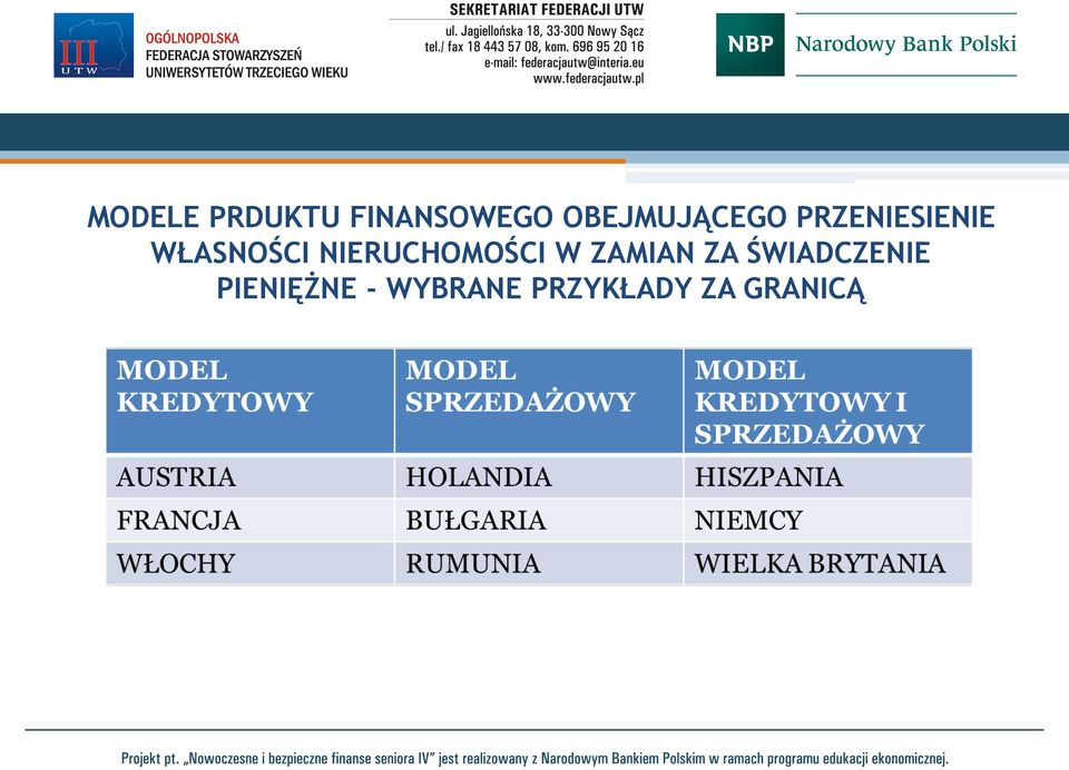 WŁASNOŚCI NIERUCHOMOŚCI W ZAMIAN ZA
