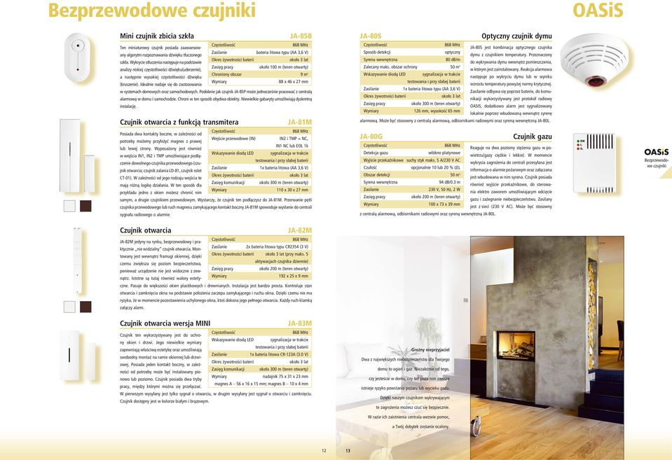 (kruszenie). Idealnie nadaje się do zastosowania 88 x 46 x 27 mm w systemach domowych oraz samochodowych.