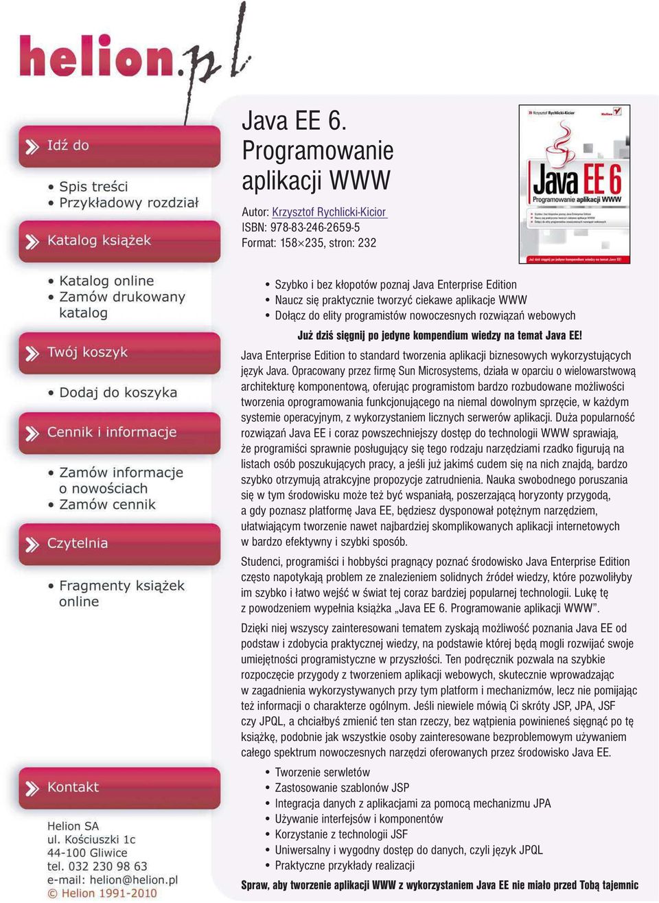 ciekawe aplikacje WWW Do³¹cz do elity programistów nowoczesnych rozwi¹zañ webowych Ju dziœ siêgnij po jedyne kompendium wiedzy na temat Java EE!