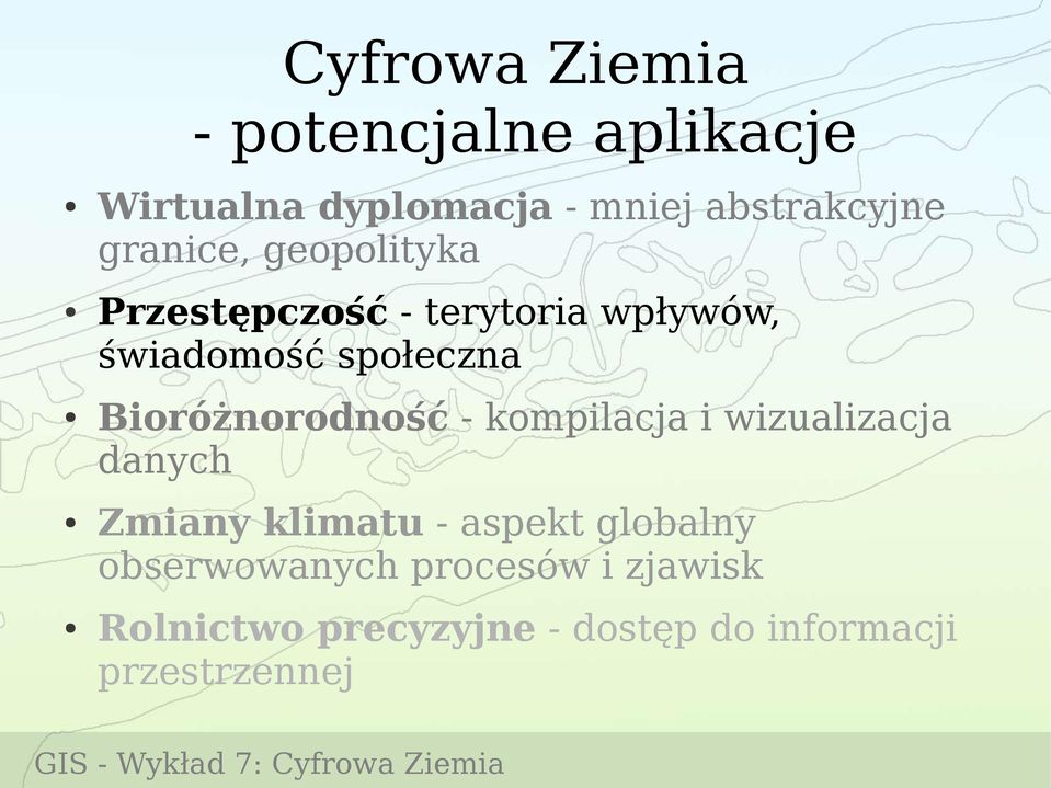Bioróżnorodność - kompilacja i wizualizacja danych Zmiany klimatu - aspekt