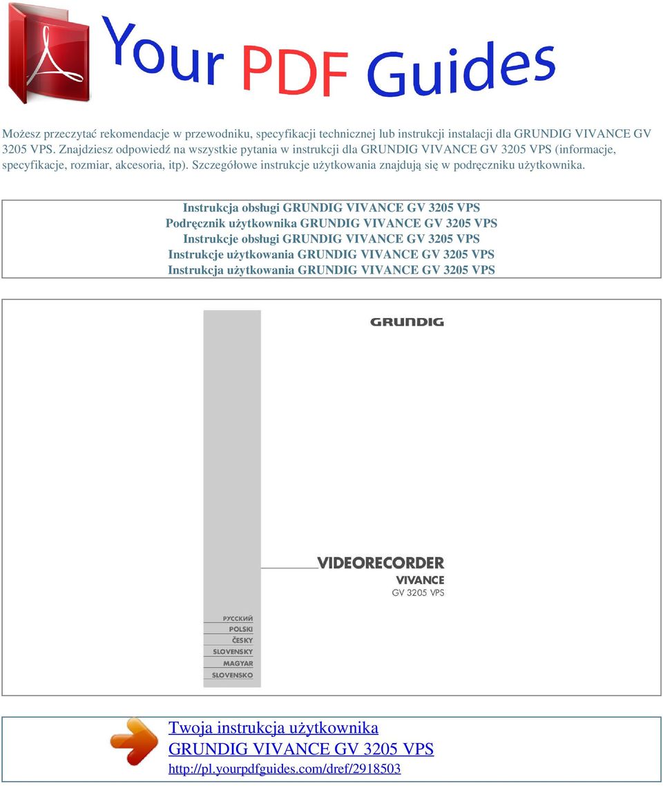 Znajdziesz odpowiedź na wszystkie pytania w instrukcji dla (informacje, specyfikacje, rozmiar, akcesoria,