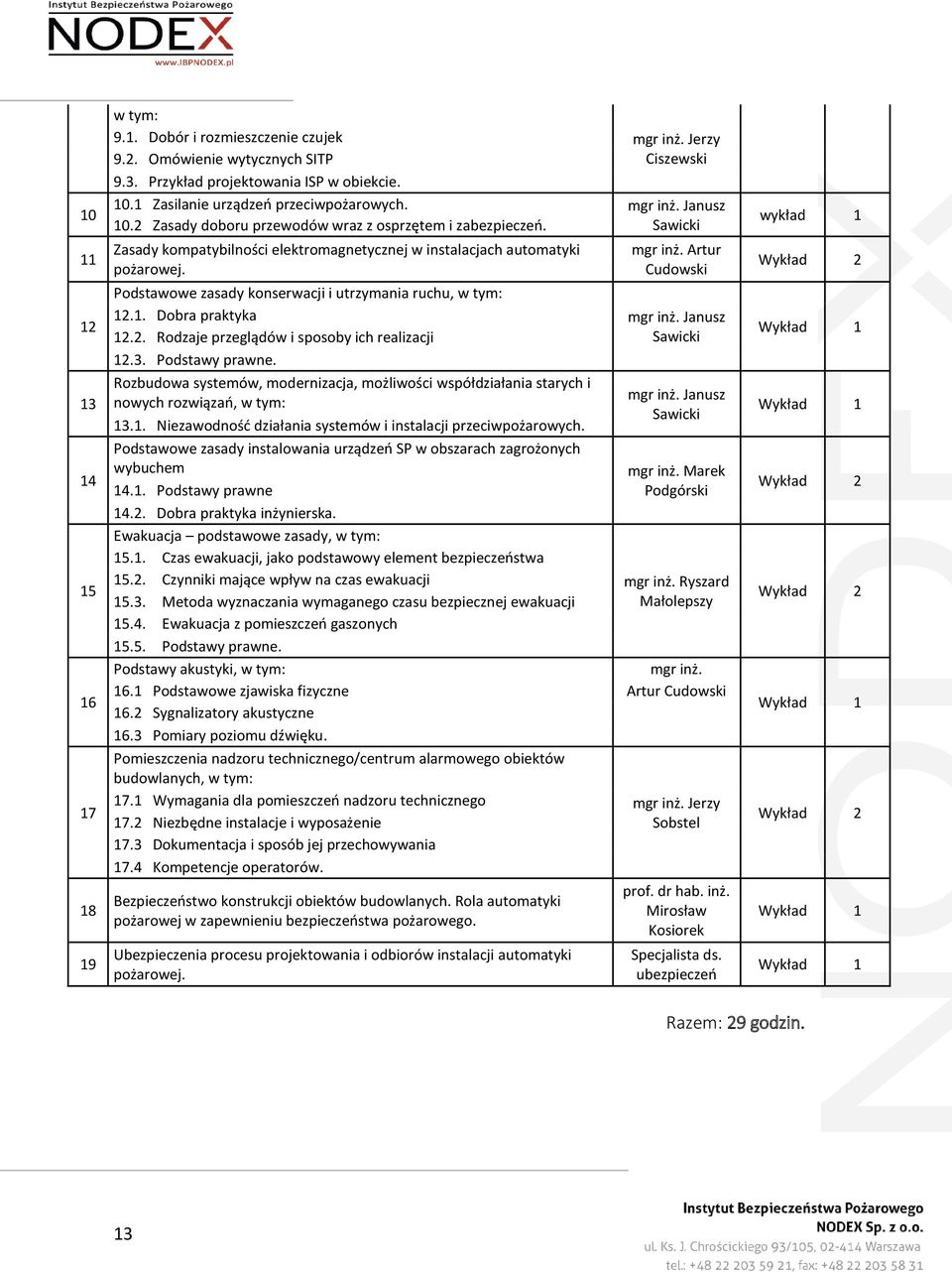 Artur Cudowski Podstawowe zasady konserwacji i utrzymania ruchu, w tym: 12.1. Dobra praktyka 12.2. Rodzaje przeglądów i sposoby ich realizacji 12.3. Podstawy prawne.
