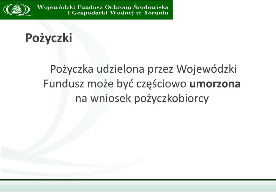 Fundusz może być częściowo