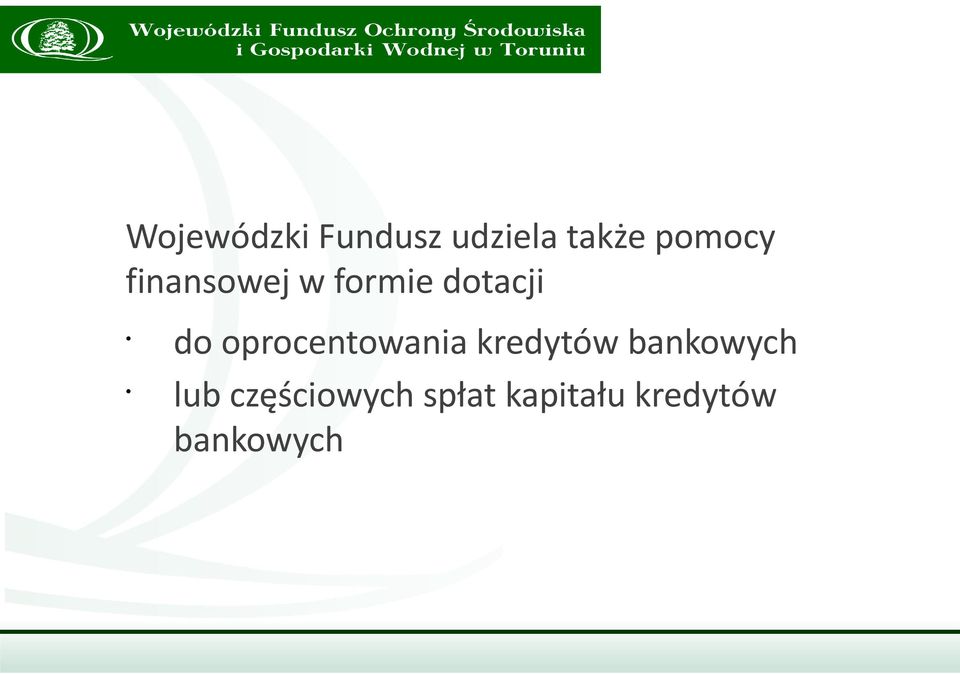 oprocentowania kredytów bankowych lub