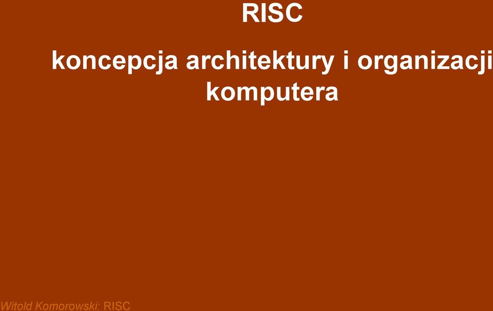 architektury