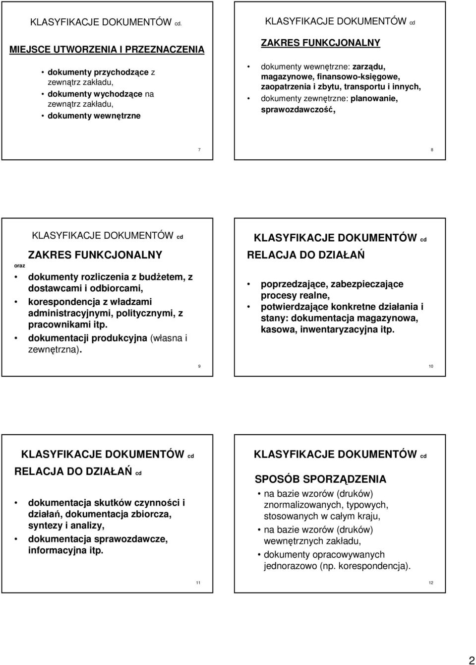 dostawcami i odbiorcami, korespondencja z władzami administracyjnymi, politycznymi, z pracownikami itp. dokumentacji produkcyjna (własna i zewnętrzna).