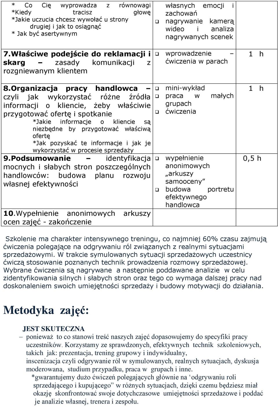 Organizacja pracy handlowca czyli jak wykorzystać różne źródła informacji o kliencie, żeby właściwie przygotować ofertę i spotkanie *Jakie informacje o kliencie są niezbędne by przygotować właściwą