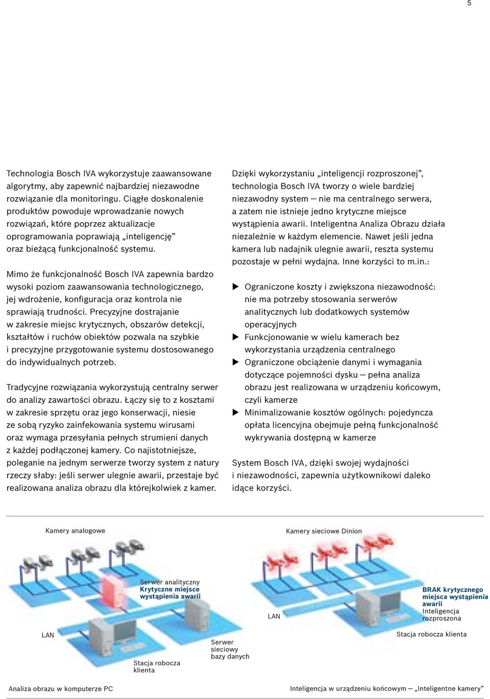 Mimo że funkcjonalność Bosch IVA zapewnia bardzo wysoki poziom zaawansowania technologicznego, jej wdrożenie, konfiguracja oraz kontrola nie sprawiają trudności.