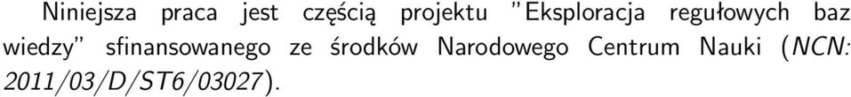 sfinansowanego ze środków Narodowego