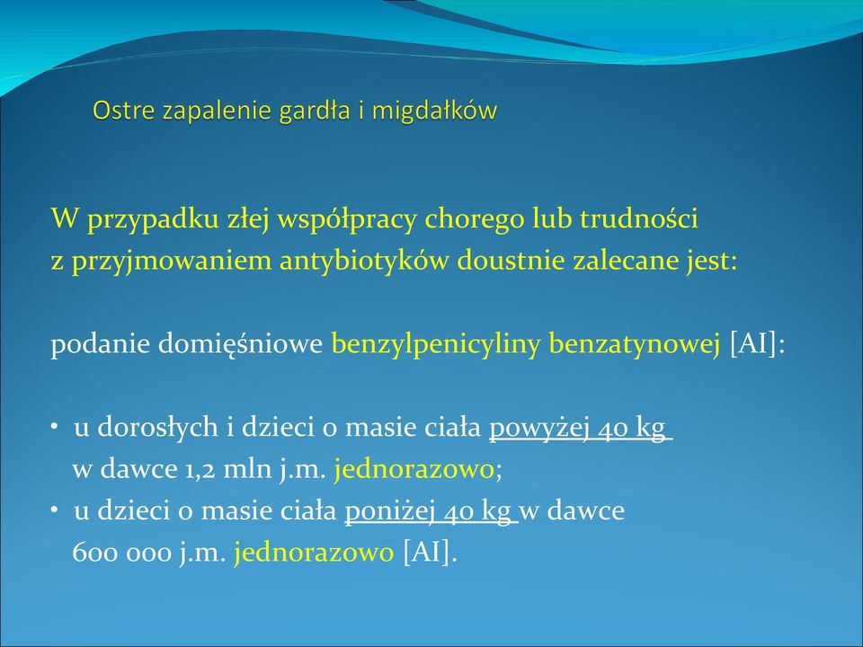 u dorosłych i dzieci o ma
