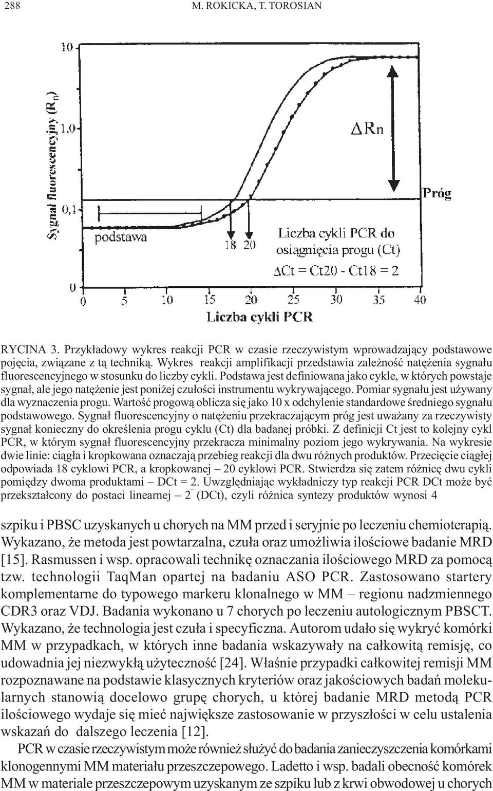 Podstawa jest definiowana jako cykle, w których powstaje sygna³, ale jego natê enie jest poni ej czu³oœci instrumentu wykrywaj¹cego. Pomiar sygna³u jest u ywany dla wyznaczenia progu.