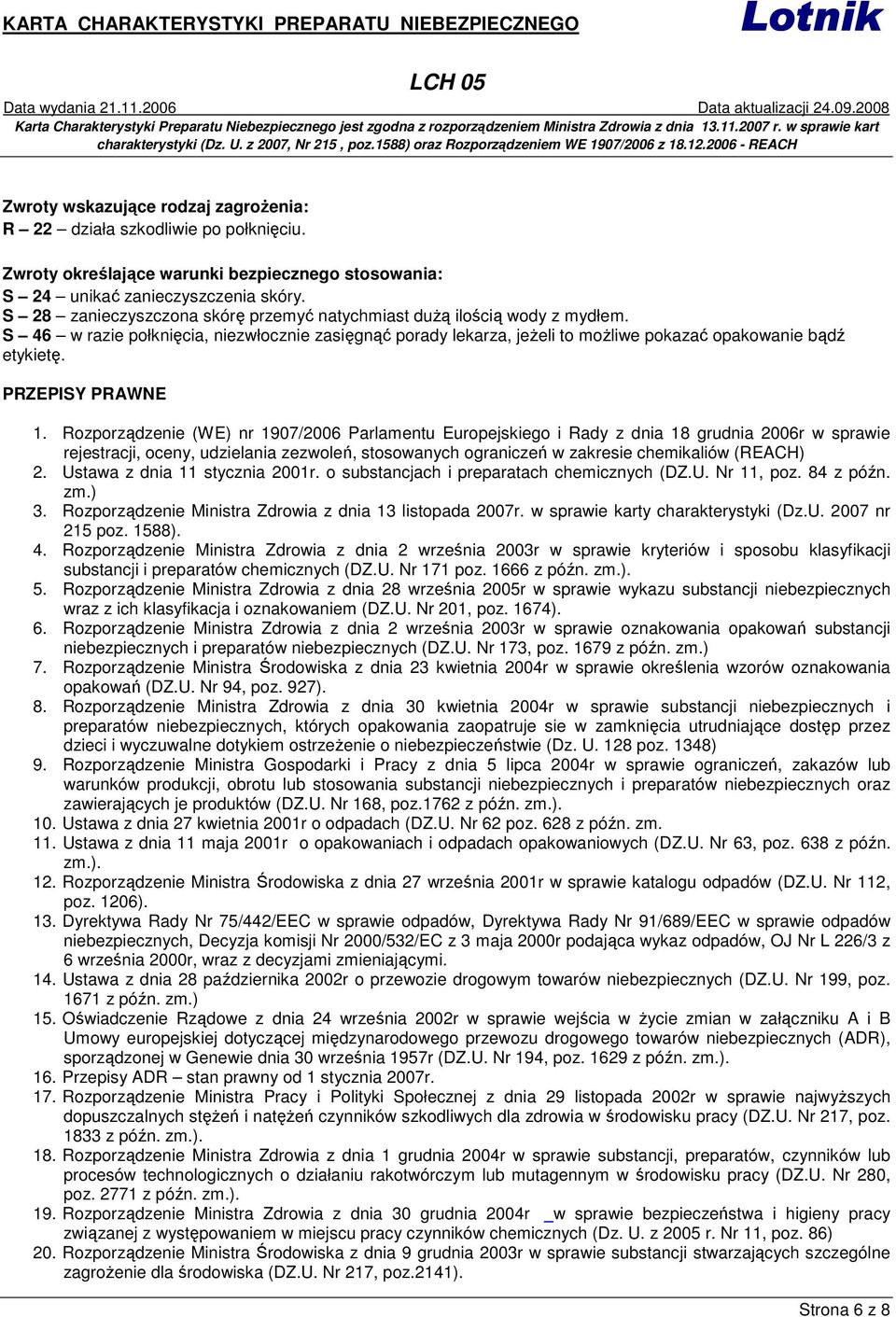 PRZEPISY PRAWNE 1.