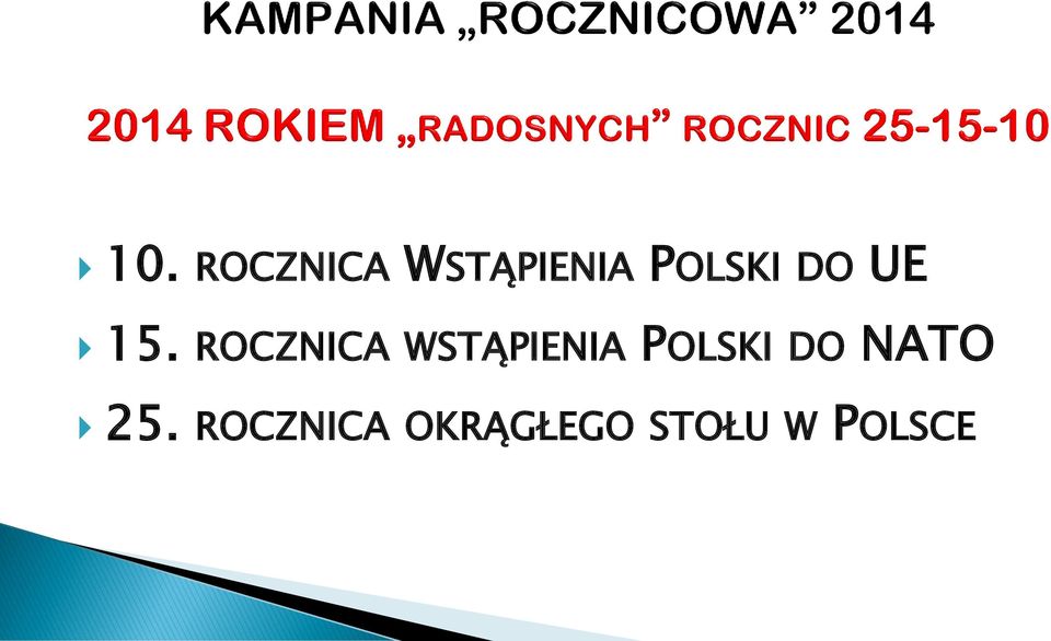 ROCZNICA WSTĄPIENIA POLSKI