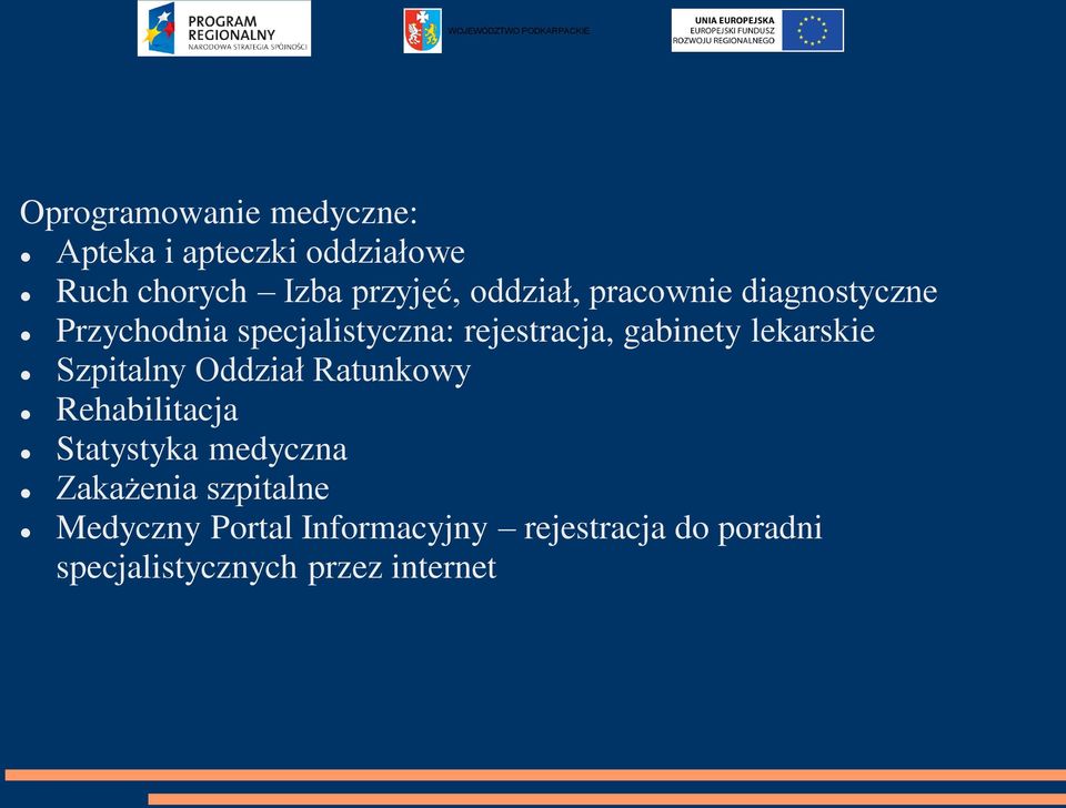 lekarskie Szpitalny Oddział Ratunkowy Rehabilitacja Statystyka medyczna Zakażenia