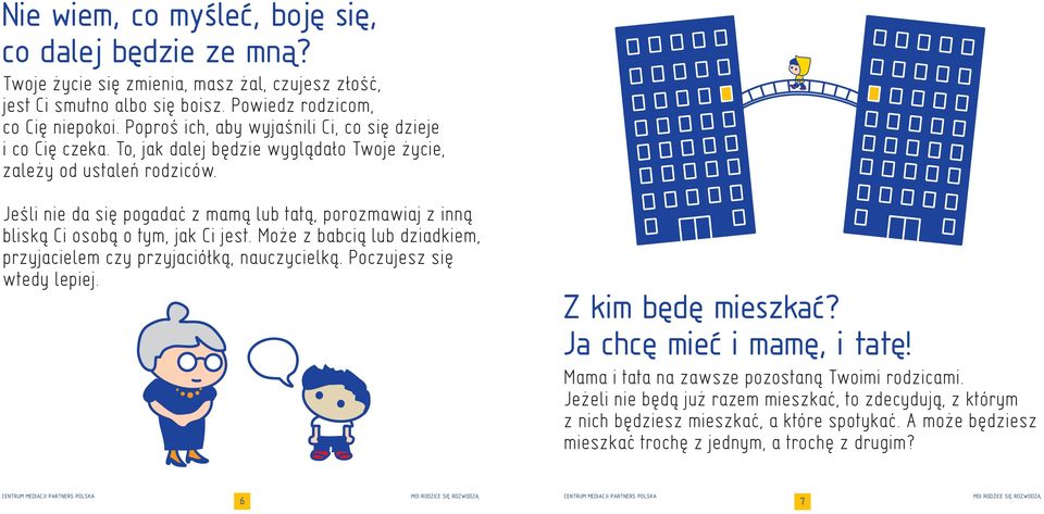 Jeśli nie da siê pogadaæ z mam¹ lub tat¹, porozmawiaj z inn¹ blisk¹ Ci osob¹ o tym, jak Ci jest. Mo e z babci¹ lub dziadkiem, przyjacielem czy przyjació³k¹, nauczycielk¹.