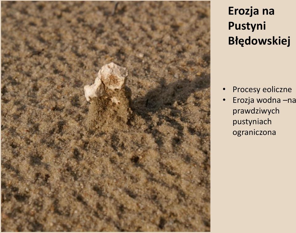 eoliczne Erozja wodna na