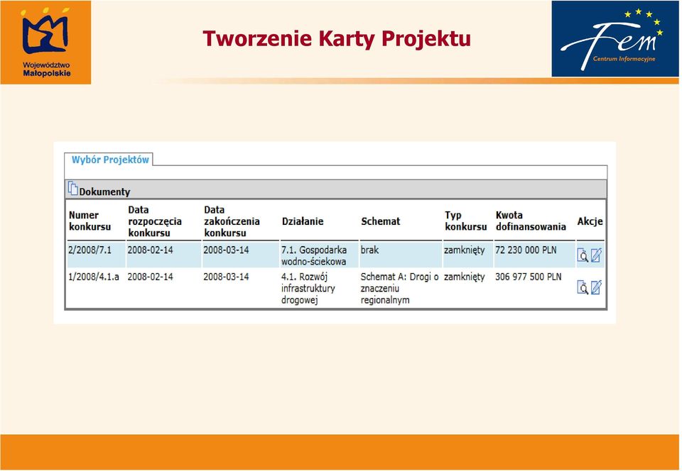 Projektu