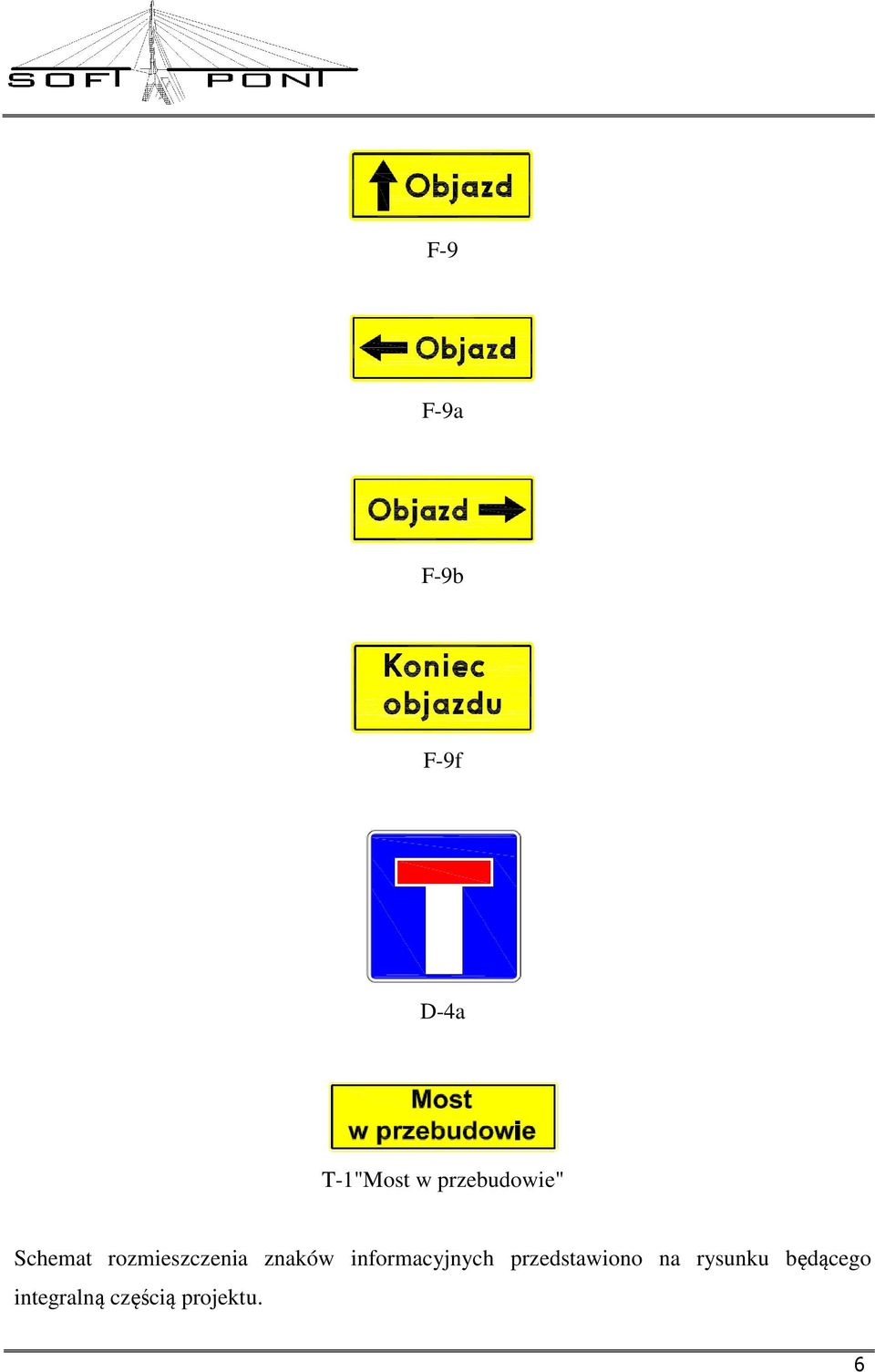 znaków informacyjnych przedstawiono na