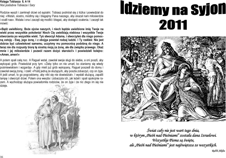 Księga Tobiasza 8, 4-14 Noc poślubna Tobiasza i Sary - PDF Free Download