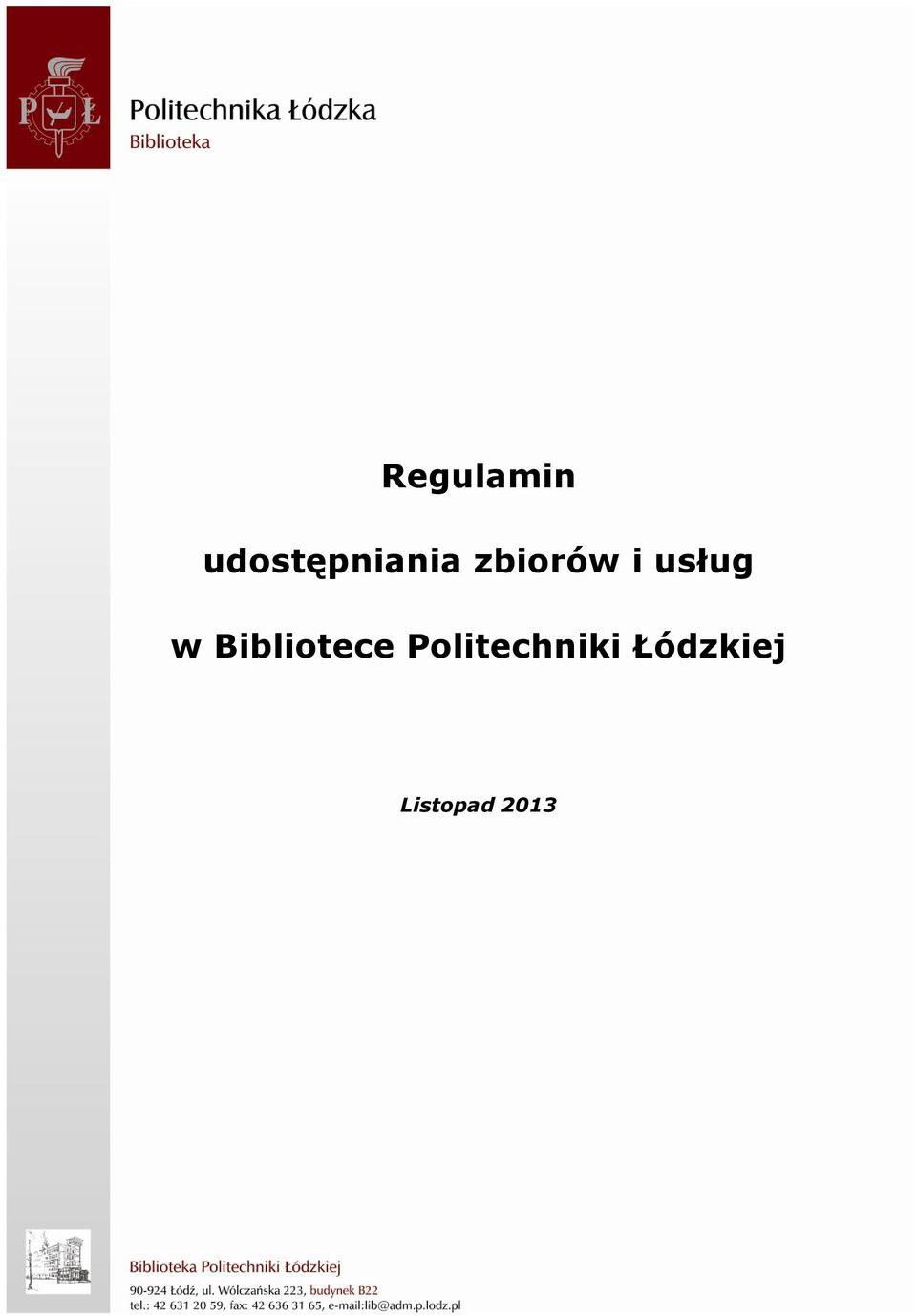 i usług w Bibliotece
