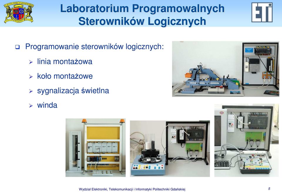 koło montaŝowe sygnalizacja świetlna winda Wydział