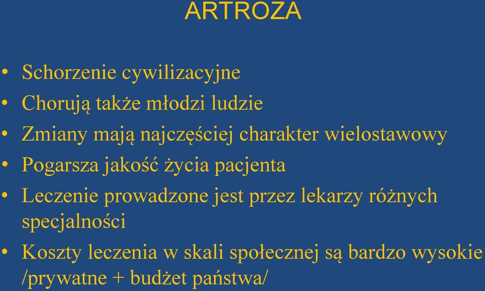 pacjenta Leczenie prowadzone jest przez lekarzy różnych specjalności