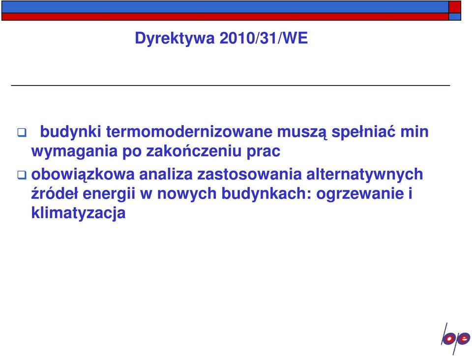 obowiązkowa analiza zastosowania alternatywnych