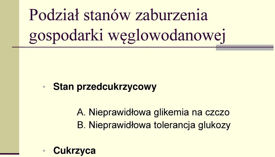 Cukrzyca A.