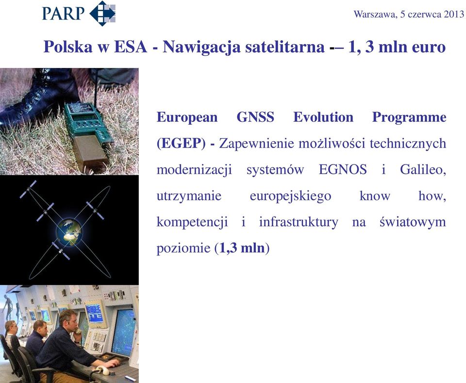 modernizacji systemów EGNOS i Galileo, utrzymanie europejskiego