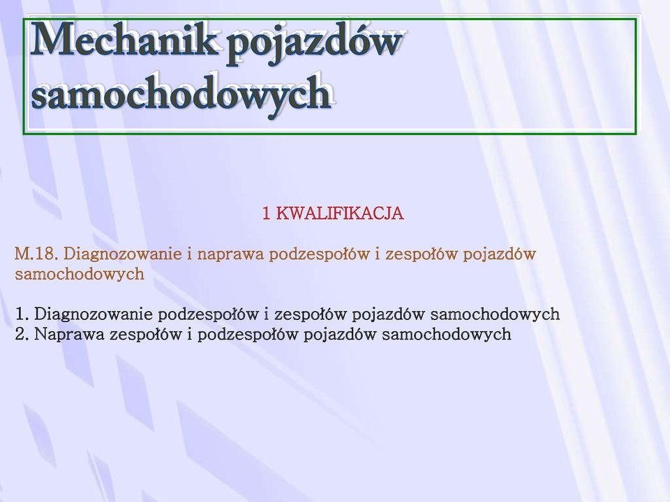 pojazdów samochodowych 1.