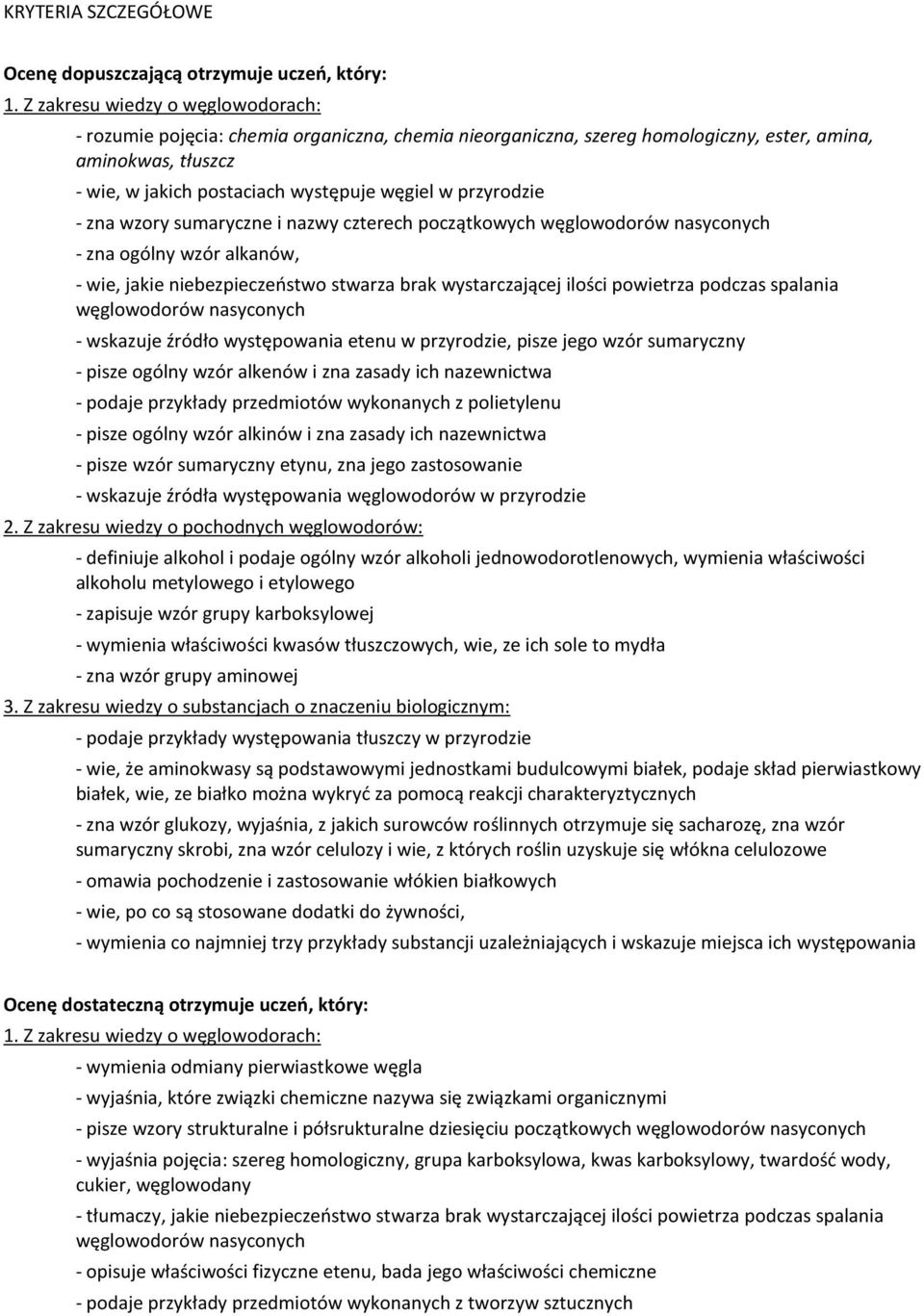 wystarczającej ilości powietrza podczas spalania węglowodorów nasyconych - wskazuje źródło występowania etenu w przyrodzie, pisze jego wzór sumaryczny - pisze ogólny wzór alkenów i zna zasady ich