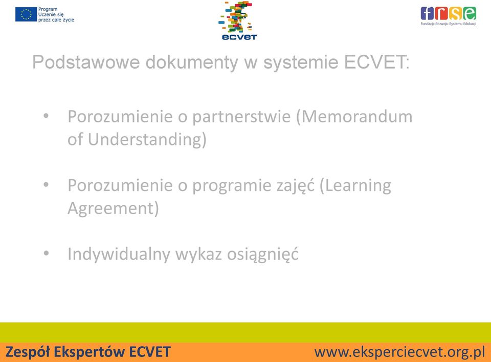 Understanding) Porozumienie o programie