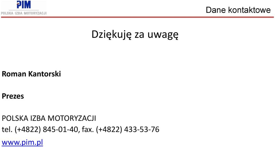 MOTORYZACJI tel.