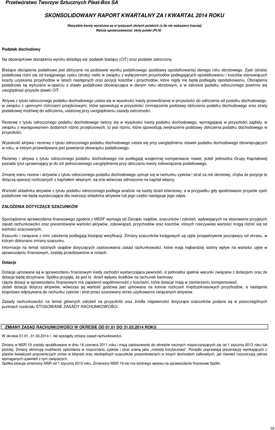 Zysk (strata) podatkowa różni się od księgowego zysku (straty) netto w związku z wyłączeniem przychodów podlegających opodatkowaniu i kosztów stanowiących koszty uzyskania przychodów w latach