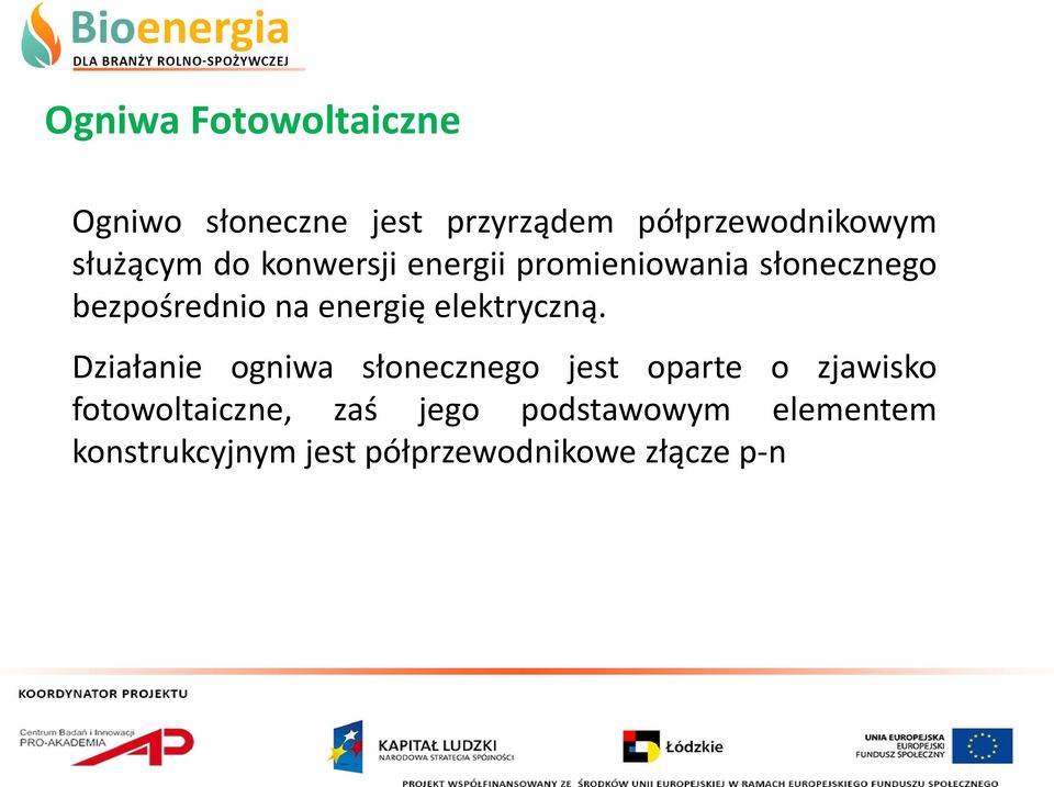 energię elektryczną.