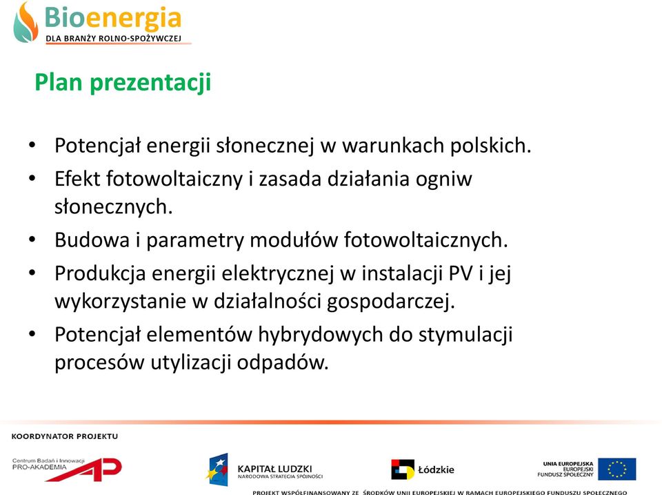 Budowa i parametry modułów fotowoltaicznych.