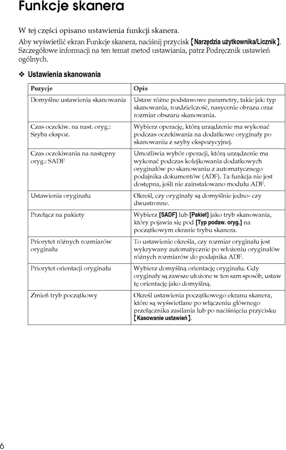 Czas oczekiwania na nastêpny oryg.