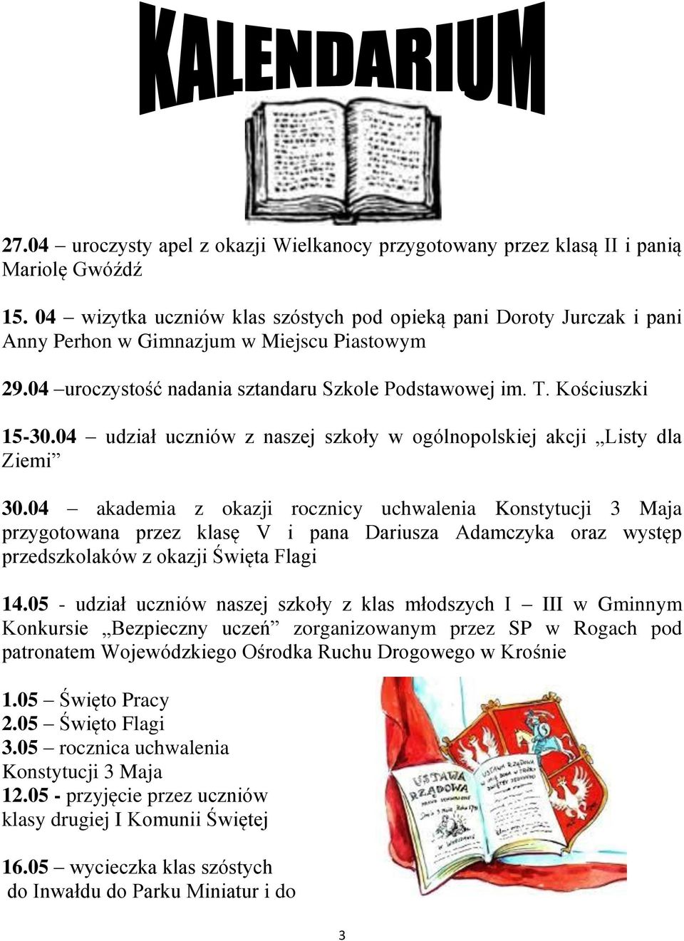 04 udział uczniów z naszej szkoły w ogólnopolskiej akcji Listy dla Ziemi 30.