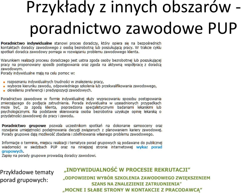 zawodowe PUP